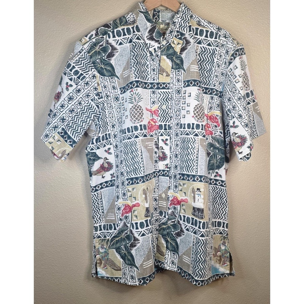 Vintage Reyn Spooner Mele Kalikimaka 2002 XXL Christmas Hawaiian Surfing Shirt